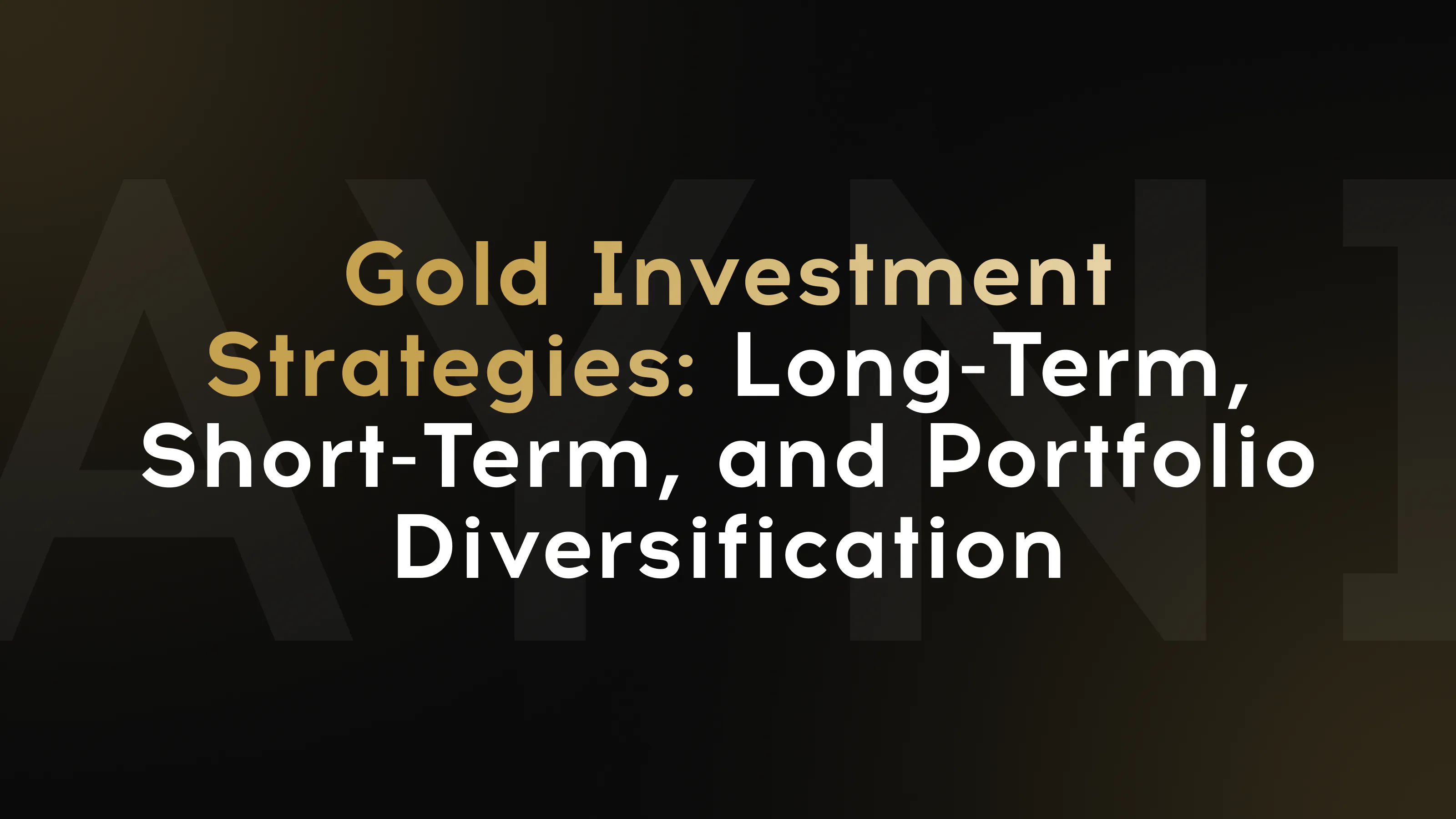 Estrategias de inversión en oro que incluyen trading, acumulación y carteras diversificadas.